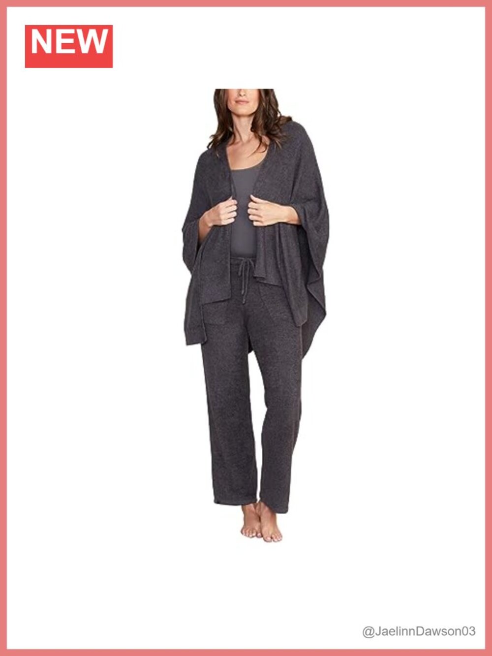CozyChic Lite Weekend Wrap, Soft Knit, 48.5" x 55", Nylon Rayon